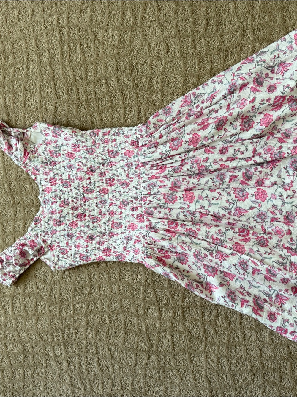NWT Hollister White Dress with Pink Floral Print - Picture 4 of 6